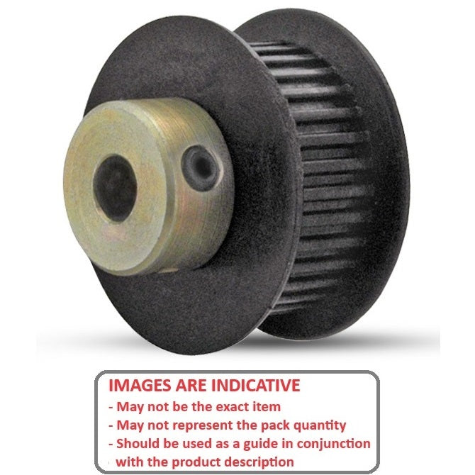 1157763 | P-MXL-048-060FF-PP-GB-060 --- Inch Timing Pulleys - 48 tooth - 6.4x6 mm 2.032mm Pitch MXL - Plastic Pulley