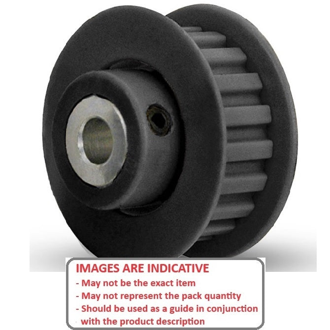 1089412 | P-XL-010-095FF-PP-GAI-050 (10 Pcs) --- Inch Timing Pulleys - 10 tooth - 9.5x5 mm 5.080mm Pitch XL - Fibreglass Reinforced Polycarbonate Pulley