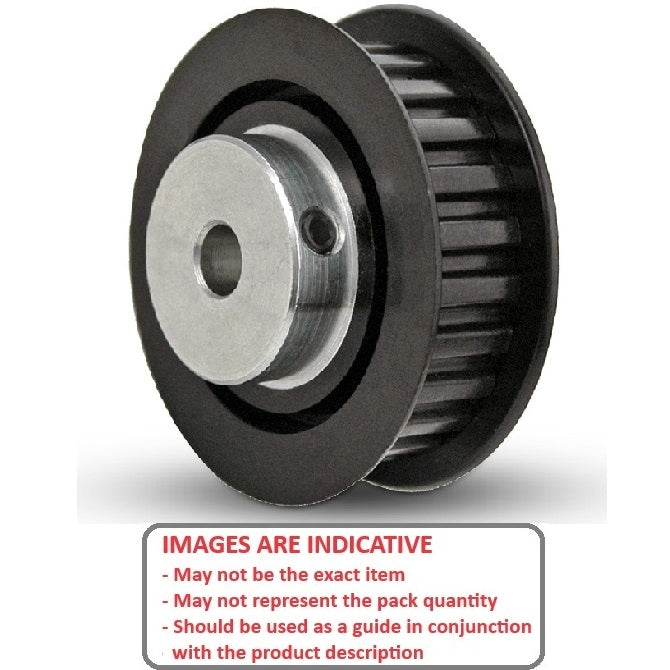 1143017 | P-MXL-032-060FF-PP-GAI-050 --- Inch Timing Pulleys - 32 tooth - 6.4x5 mm 2.032mm Pitch MXL - Plastic Pulley