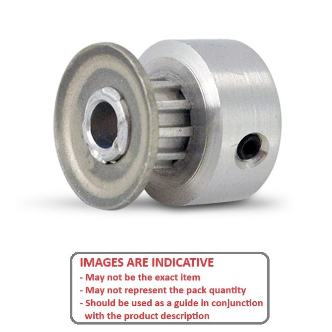 1103875 | P-020G-013-090FH-AL-G-032 --- Metric Timing Pulleys - 13 tooth - 9x3.175 mm 2.000mm Pitch - Aluminium
