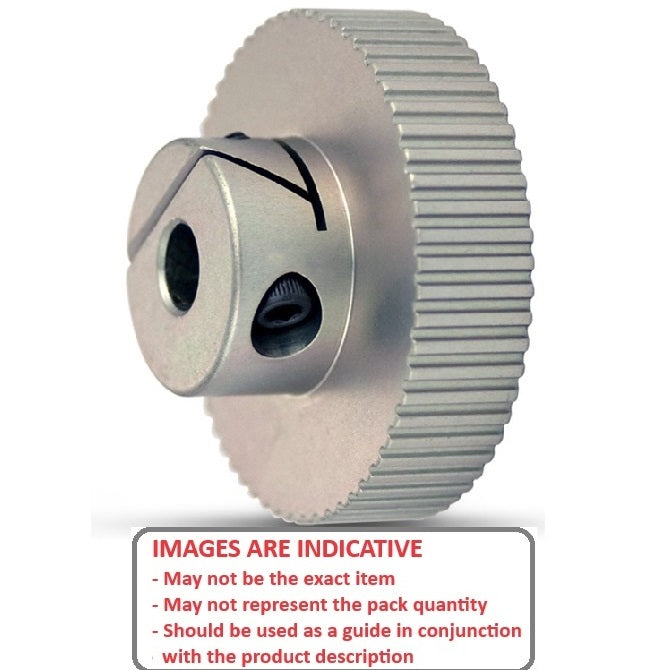 1173689 | P-MXL-072-064P-AL-E-060 --- Inch Timing Pulleys - 72 tooth - 6.4x6 mm 2.032mm Pitch MXL - Aluminium Pulley