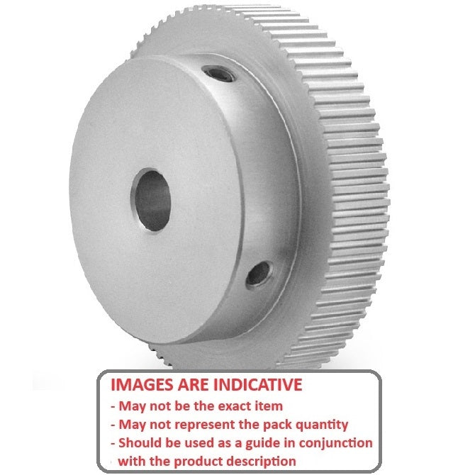 1177065 | P-MXL-080-064P-AL-G-080 --- Inch Timing Pulleys - 80 tooth - 6.4x8 mm 2.032mm Pitch MXL - Aluminium Pulley