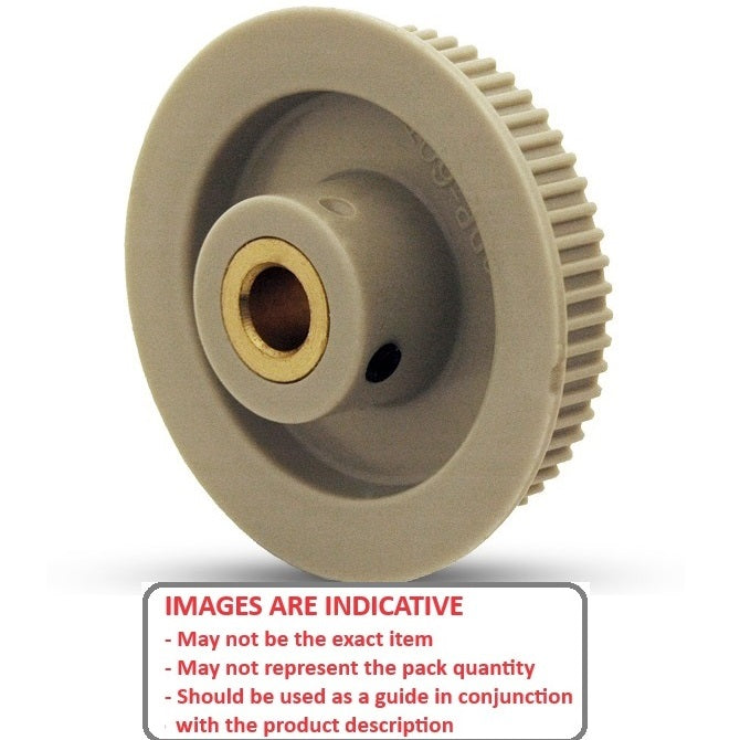 1153349 | P-MXL-042-064SF-PP-GI-048 --- Inch Timing Pulleys - 42 tooth - 6.4x4.763 mm 2.032mm Pitch MXL - Plastic Pulley