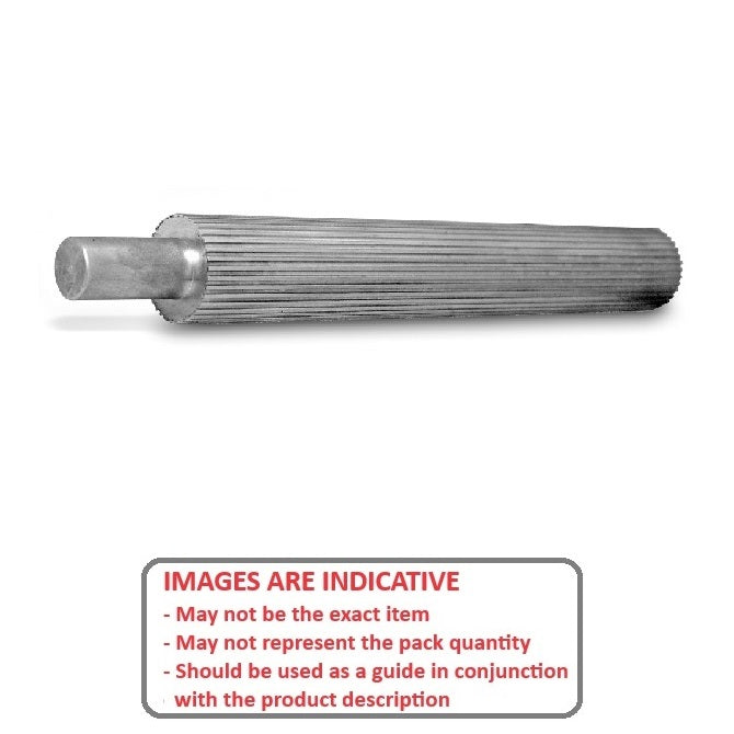 1098535 | P-020G-012-050A --- Metric Timing Stock Pulleys - 12 tooth - 50x7.6 mm 2.000mm Pitch - Aluminium