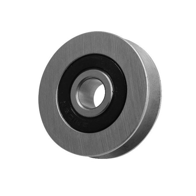 1048923 | PUI032-0254-048-ZB-RS (25 Pcs) --- U Groove Idler Pulleys - 3.18x25.4x4.763 mm Single Row - Steel Pulley
