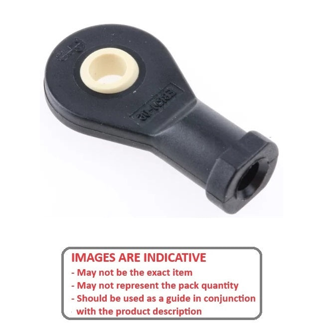 1039737 | REF-020-R-PP (10 Pcs) --- Female Rod Ends - 2x17 mm - M2x0.4 Right Plastic