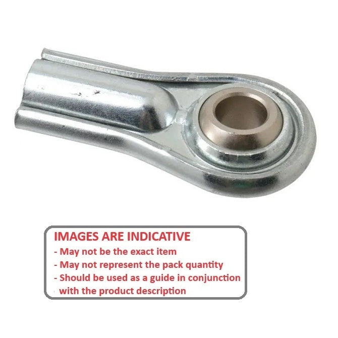 1059661 | REF-048-R-CC (50 Pcs) --- Female Rod Ends - 4.826x36.5 mm - 10-32 UNF Right - Steel Stamped Rod End