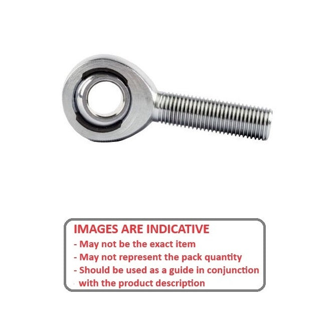 1059641 | REM-048-R-SN --- Male Rod Ends - 4.826 - mm - 10-32 UNF Right - Stainless Steel with Nylon Rod End