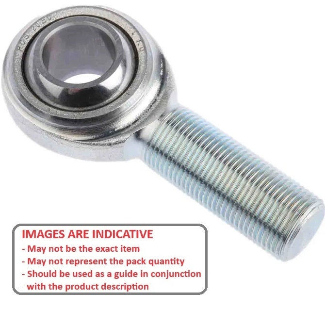 1073073 | REM-064-R-CT (25 Pcs) --- Male Rod Ends - 6.35x49.2 mm - 1/4-28 UNF Right - Steel PTFE Lined Rod End