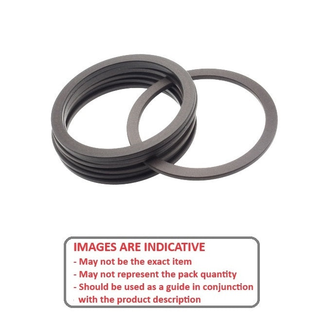 1075568 | BU-0079-0111-135 (10 Pcs) --- Backup Rings - 7.9x11.1x1.35 mm - Carbon Spring Steel