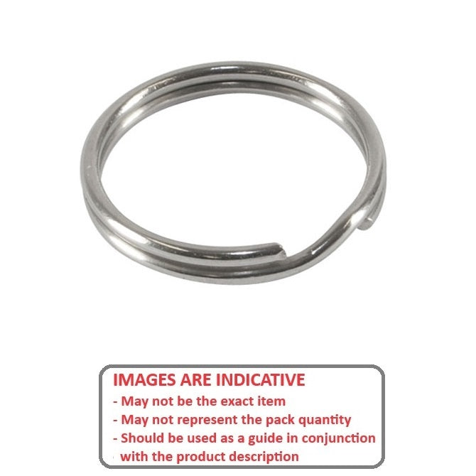 1042755 | RS27-35-ZP --- Split Rings - 2.7x35.4x40.8 mm Zinc Plated Steel - Carbon Spring Steel Zinc Plated