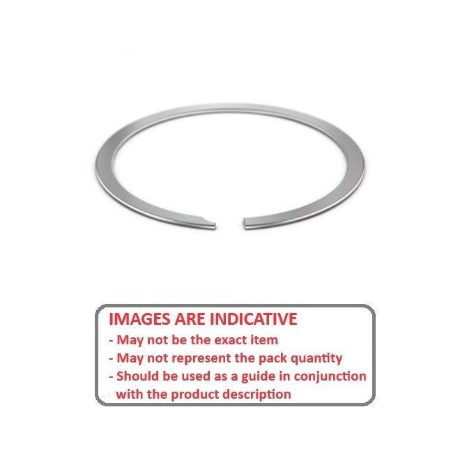 1099942 | US-050-S02 (1356 Pcs) --- External Retaining Rings - 12.7x0.46x11.99 mm Spiral Rings - Stainless Steel 302/304 Similar to A2, 18-8 Spiral Ring
