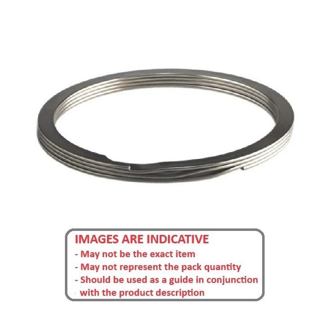 1099972 | RRN-050-S02 (9 Pcs) --- Internal Retaining Rings - 12.7x0.89x13.46 mm Spiral Rings - Stainless Steel 302/304 Similar to A2, 18-8 Spiral Ring