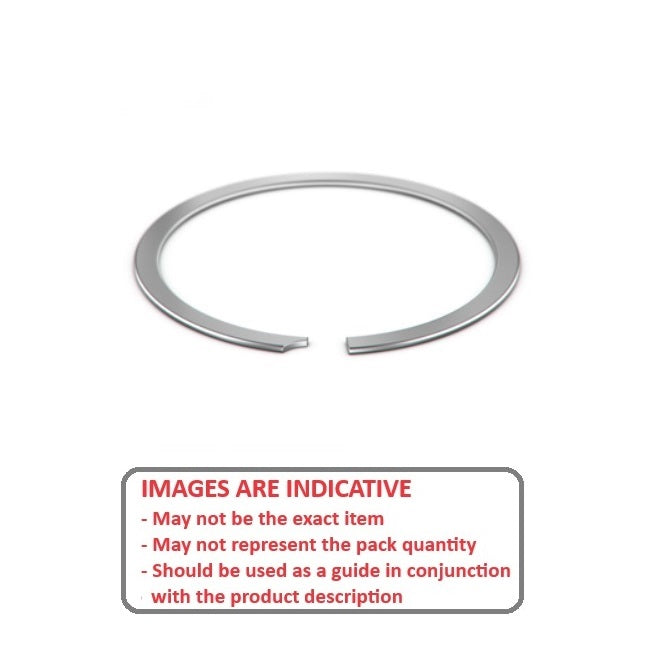 1099943 | UR-050-S02 (8 Pcs) --- Internal Retaining Rings - 12.7x0.46x13.41 mm Spiral Rings - Stainless Steel 302/304 Similar to A2, 18-8 Spiral Ring