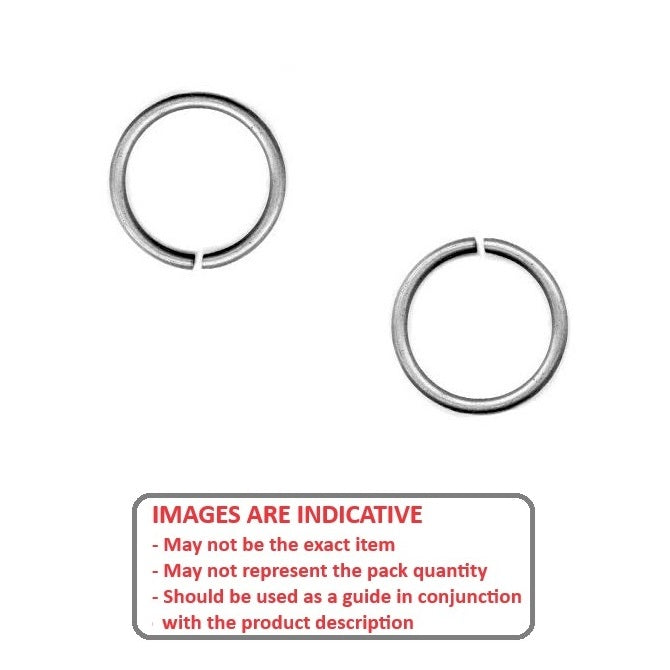 1048657 | WRE-0032-RD-C --- External Retaining Rings - 3.18x0.56x2.79 mm Round Wire - Carbon Spring Steel