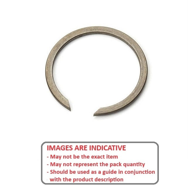 1088769 | WRI-0100-LS --- Internal Retaining Rings - 10x0.8x10.4 mm Snap Rings - Carbon Spring Steel Snap Ring