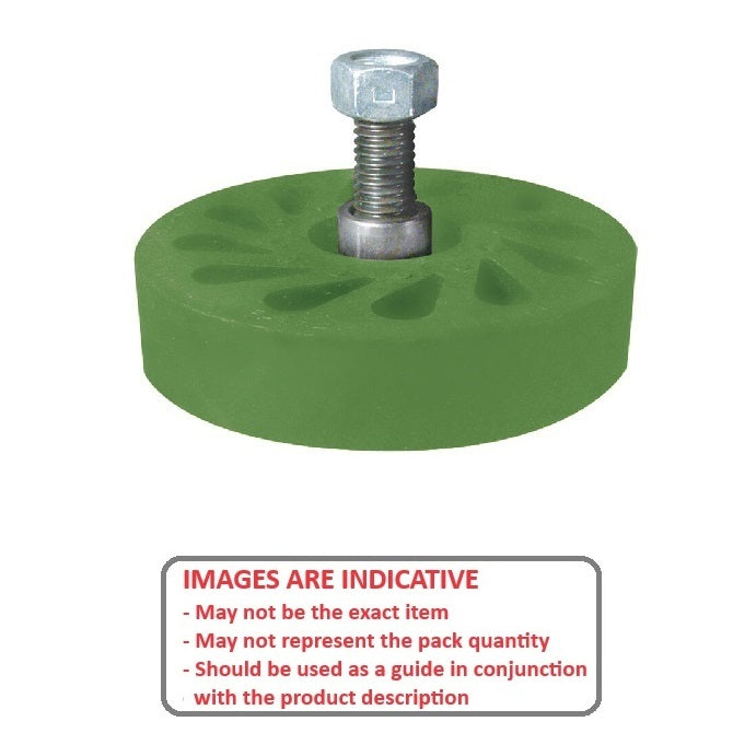 1186820 | RR-447RS --- Durasoft Stud Mount Rollers - 101.6 1/2-13 UNC - 12.7mm - 27.94 mm - Urethane Roller