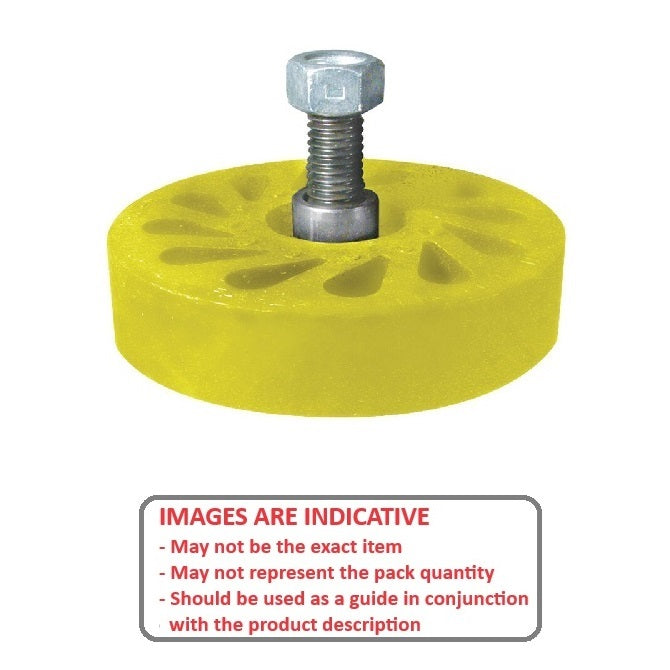 1186819 | RR-446RS --- Durasoft Stud Mount Rollers - 101.6 1/2-13 UNC - 12.7mm - 27.94 mm - Urethane Roller