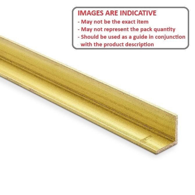 1056871 | ANGBR-048-0300 --- Brass Angle - 4.762x0.71x300 mm - Brass