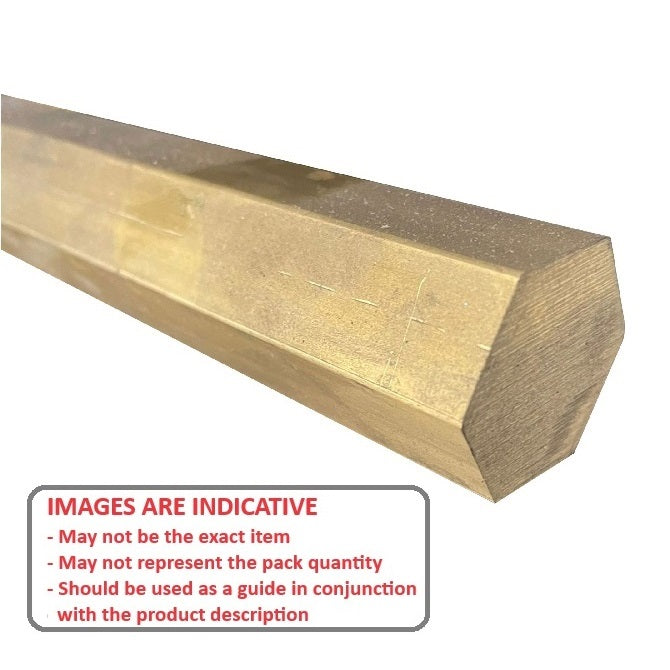 1063719 | 6R-0050-0500-BR360 (Length) --- Hexagonal Bar Rod - 5x500 mm - C360 - Brass CA360