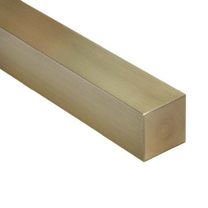 Square Bar Rod - 9.53x914 mm - C360 - Brass C360