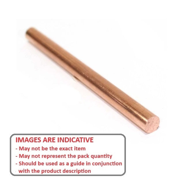 1038045 | 0R-0016-0300-COP (3 Pcs) --- Round Rod - 1.59x300 mm - Gd. 385 - Copper