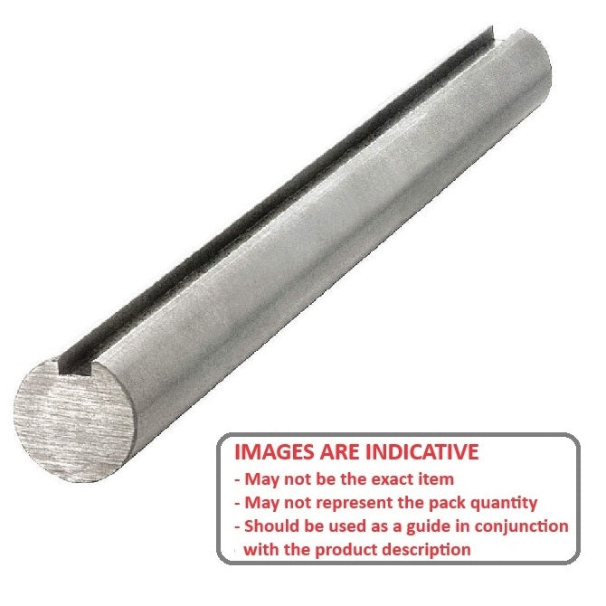 1110948 | 0R-0159-0912-CKW --- Keyed Carbon Steel Shafting - 15.875x912 - 4.763 x 2.381 - Steel C1018 Cold drawn Shaft