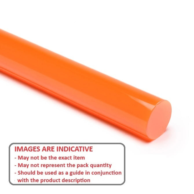 1103393 | 0R-0127-1219-U80O --- Round Rod - 12.7x1219 mm - Urethane 80A
