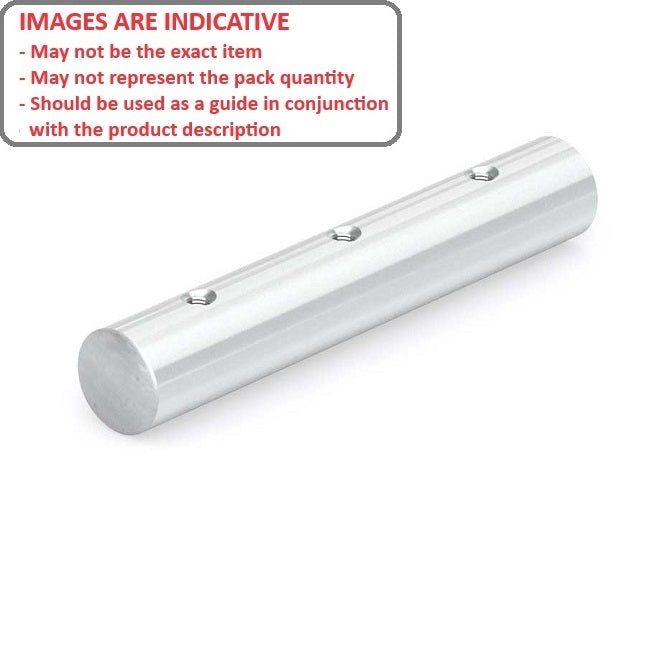 1120483 | 0R-0191-1829-DT-S440-T30 --- Pre Drilled and Tapped Shafting - 19.05x152.4 mm - 440C Case Hardened Stainless Shaft