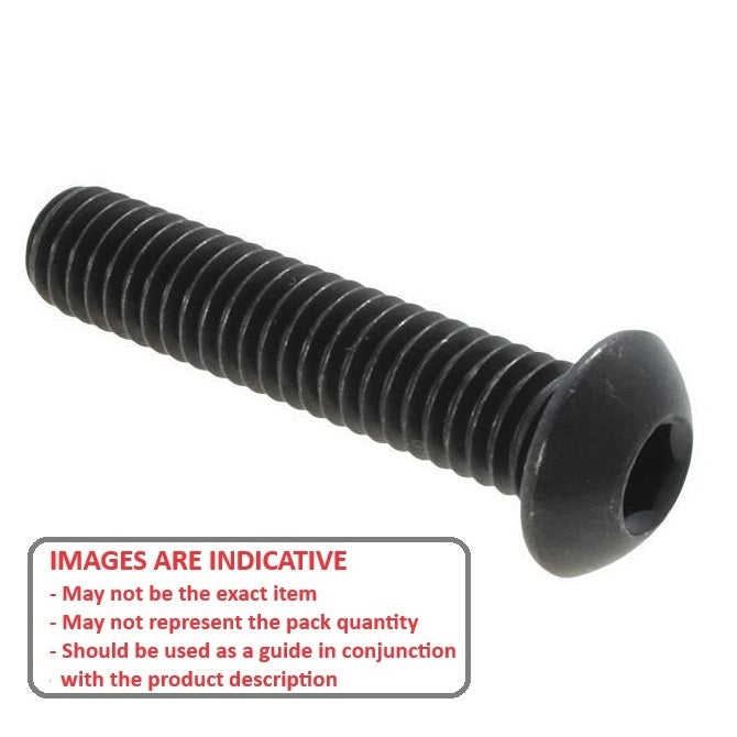 1042596 | SC025C-013-B-SK-C (100 Pcs) --- Button Screws - 3-48 UNC - 2.52mm - 12.7 mm - Alloy Steel Socket Screw