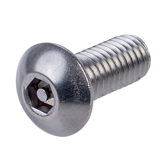 1045223 | SCS0300-010-B-SK-S4 (5 Pcs) --- Security Screws - M3 - 3x0.5mm - 10 mm - 304 Stainless Button Screw