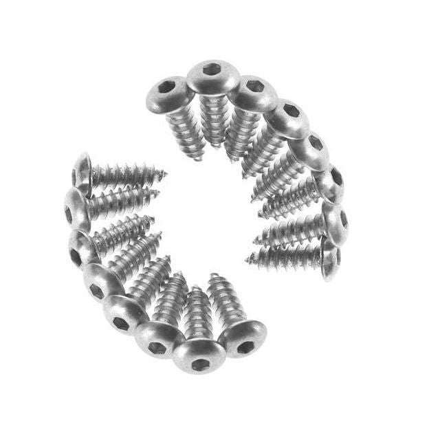 1043434 | SCT0285-019-B-SK-CZ-SM (10 Pcs) --- Button Screws - 2.85mm - 4 Gauge - 19.1 mm - Steel - Zinc Plated Socket Screw