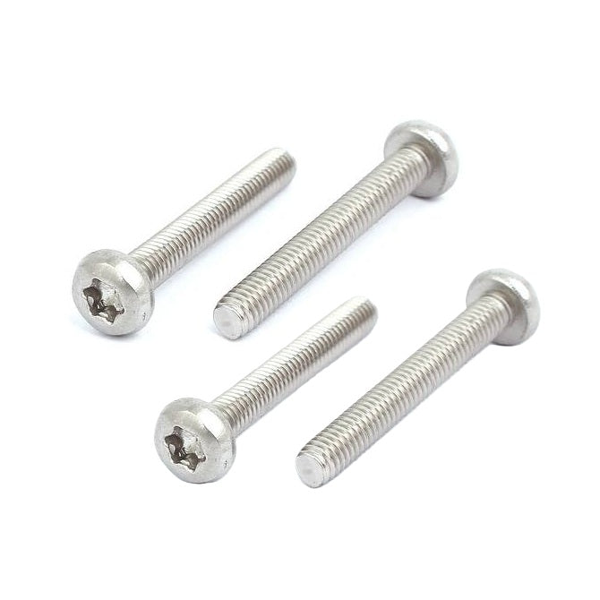 1038383 | SC019F-010-B-TX-S4 (50 Pcs) --- Button Screws - 1-72 UNF - 1.85mm - 9.5 mm - 304 Stainless Torx Screw