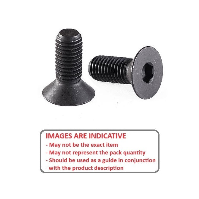 1049650 | SK035C-005-SK-C (100 Pcs) --- Countersunk Screws - 6-32 UNC - 3.5mm - 4.8 mm - High Tensile Steel / Black Oxide Socket Screw