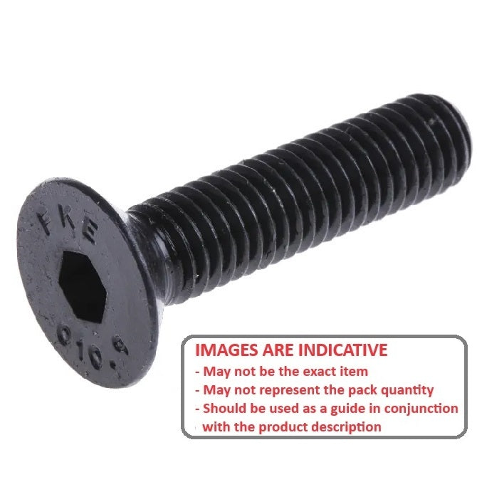 1047163 | SK032C-013-SK-C (100 Pcs) --- Countersunk Screws - 5-40 UNC - 3.18mm - 12.7 mm - High Tensile Steel / Black Oxide Socket Screw