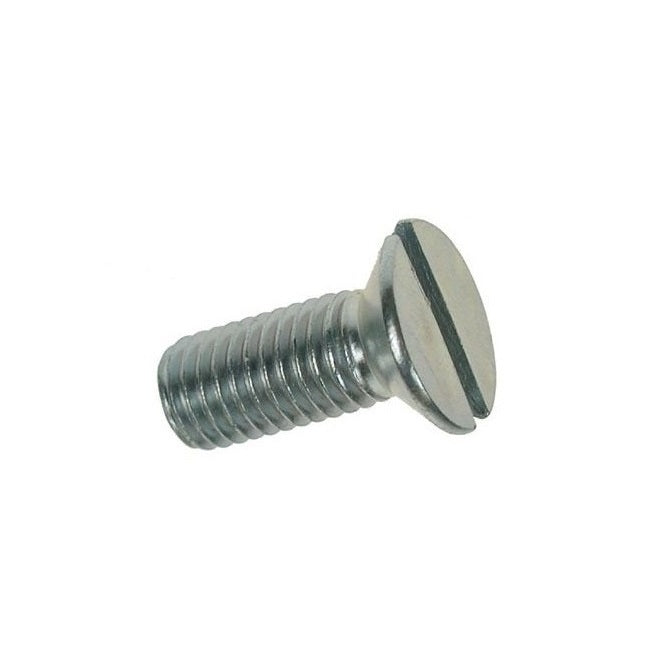 Countersunk Screws - 1/8-40 BSW - 3.175mm - 6.4 mm - Zinc Plated Steel Slotted