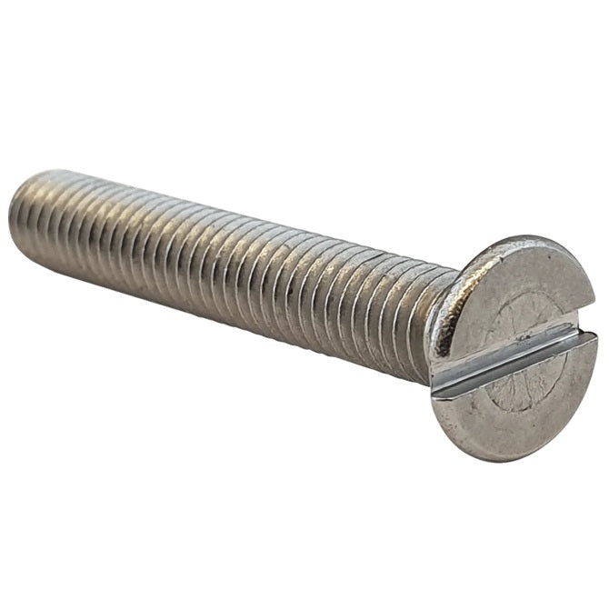1050987 | SK039W-032-SL-CZ (10 Pcs) --- Countersunk Screws - 5/32-32 BSW - 3.969mm - 31.8 mm - Zinc Plated Steel Slotted Screw