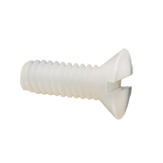 Countersunk Screws - 8-32 UNC - 4.17mm - 9.5 mm - Nylon - Zytel 101 - Slotted