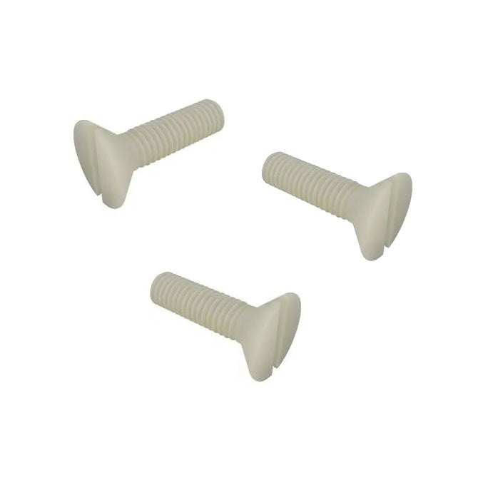 1040640 | SK022C-006-SL-N (50 Pcs) --- Countersunk Screws - 2-56 UNC - 2.18mm - 6.4 mm - Nylon - Zytel 101 - Slotted Screw