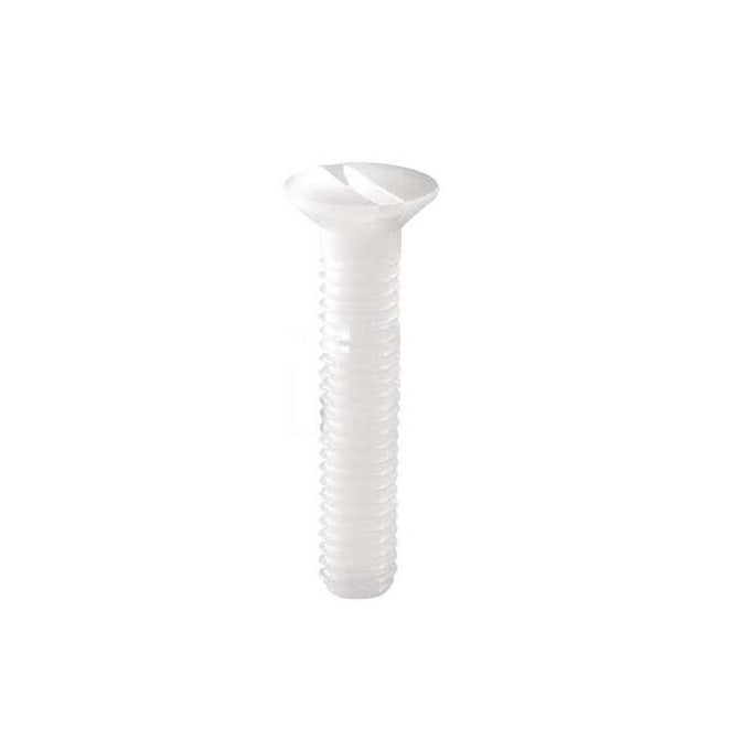 Countersunk Screws - 8-32 UNC - 4.17mm - 25.4 mm - Nylon - Zytel 101 - Slotted