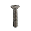 Countersunk Screws - M6 - 6x1mm - 25 mm - 304 Stainless Oval Top