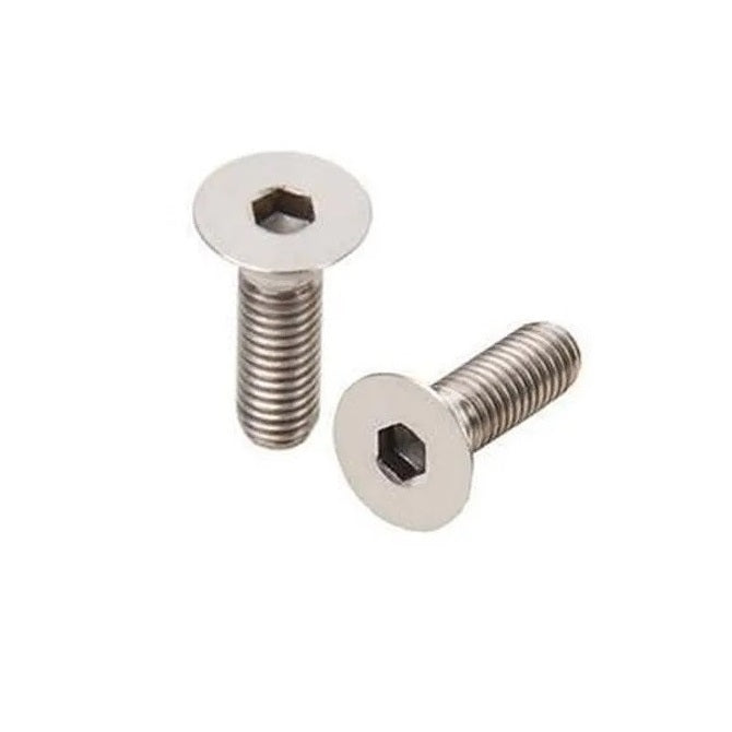 Countersunk Screws - M6 - 6x1mm - 8 mm - 304 Stainless Socket