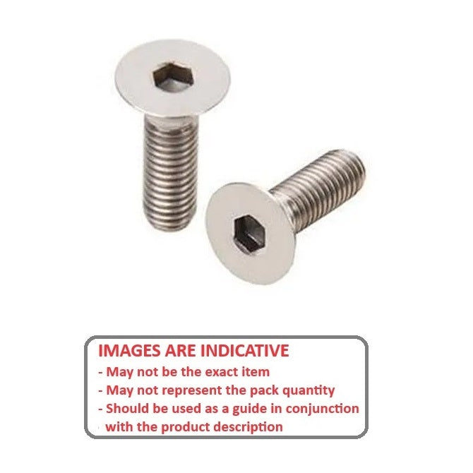1044286 | SK030M-005-SK-S6 (100 Pcs) --- Countersunk Screws - M3 - 3x0.5mm - 5 mm - 316 Stainless Socket Screw