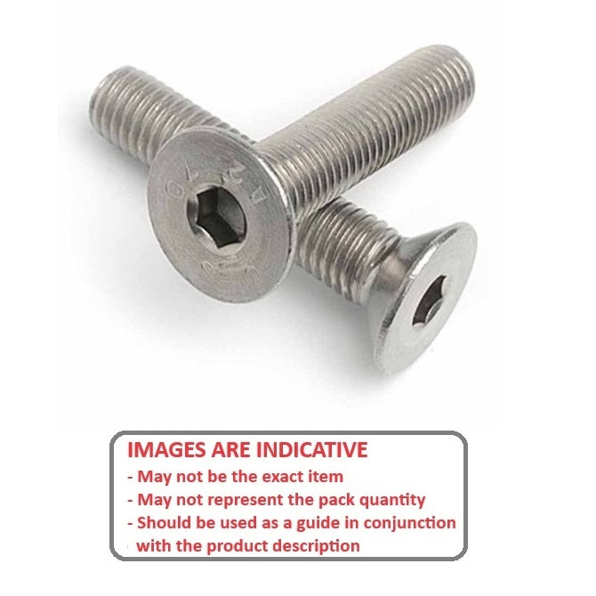 1045354 | SK030M-012-SK-S4 (100 Pcs) --- Countersunk Screws - M3 - 3x0.5mm - 12 mm - 304 Stainless Socket Screw