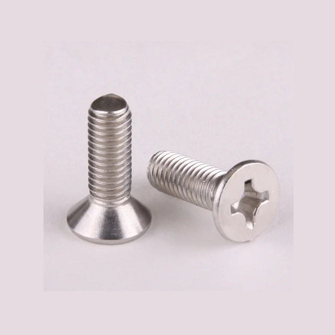 1044906 | SK030M-008-PH-S4 (100 Pcs) --- Countersunk Screws - M3 - 3x0.5mm - 8 mm - 304 Stainless Phillips Screw