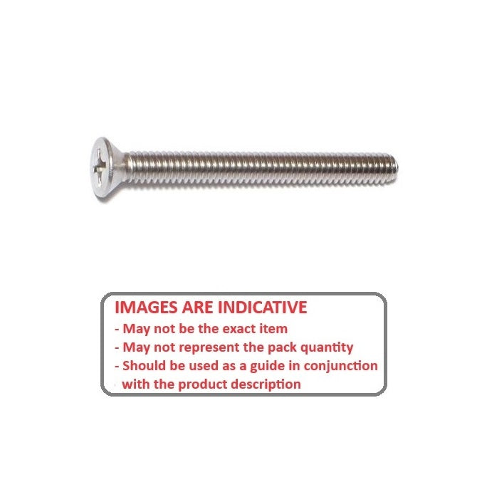 1042240 | SK025M-016-PH-S4 (50 Pcs) --- Countersunk Screws - M2.5 - 2.5x0.45mm - 16 mm - 304 Stainless Phillips Screw