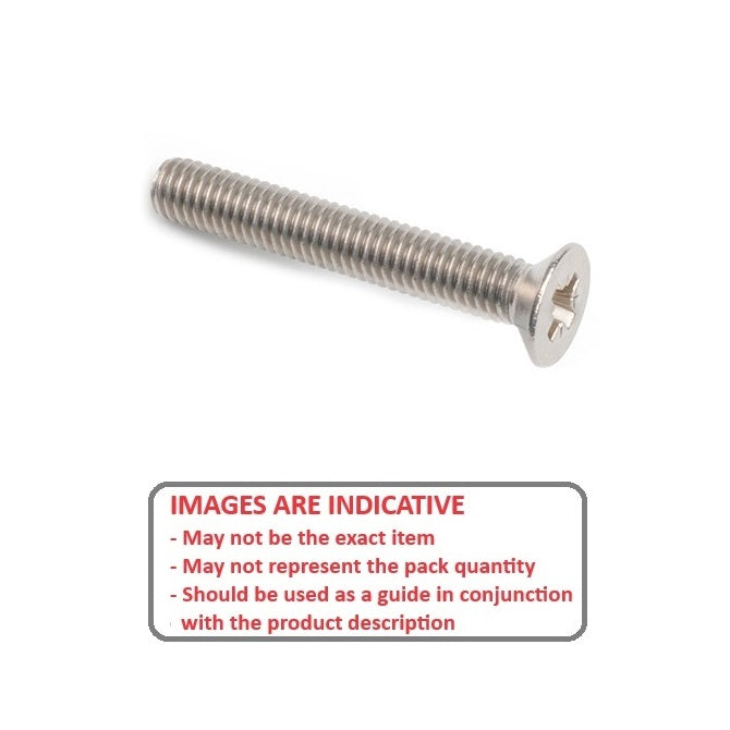 1038141 | SK016M-012-PZ-S4 (50 Pcs) --- Countersunk Screws - M1.6 - 1.6x0.35mm - 12 mm - 304 Stainless Screw