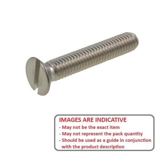 1037782 | SK015F-013-SL-S4 (45 Pcs) --- Countersunk Screws - 0-80 UNF - 1.52mm - 12.7 mm - 304 Stainless Slotted Screw