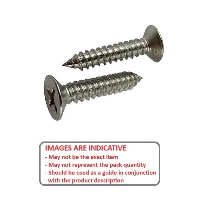 1063993 | SKT0540-013-PH-S4 (10 Pcs) --- Self Tapping Screws - 5.4x12.7 mm - 12 Countersunk - Stainless Steel 304 Similar to A2, 18-8 HRB80 Screw