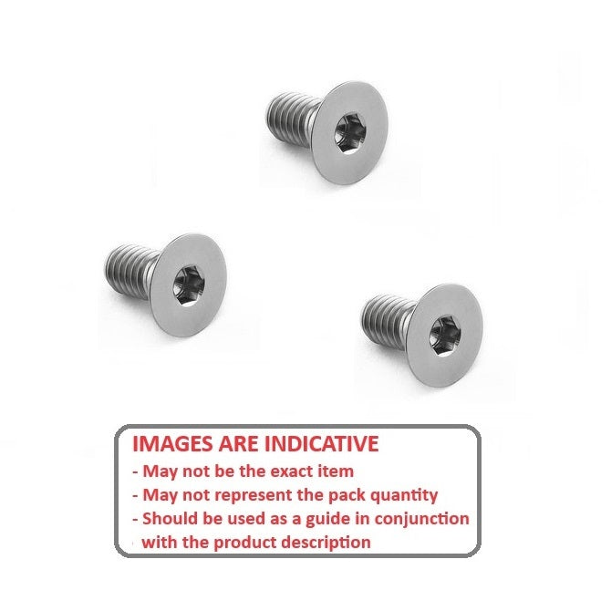 1044576 | SK030M-006-SK-T5 (1000 Pcs) --- Countersunk Screws - M3 - 3x0.5mm - 6 mm - Ti-6al4v Grade 5 Socket Screw